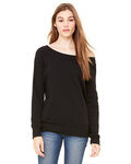 Ladies' Sponge Fleece Wide Neck Sweatshirt