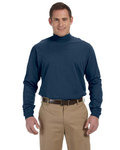 Adult Sueded Cotton Jersey Mock Turtleneck