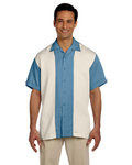 Men's Two-Tone Camp Shirt