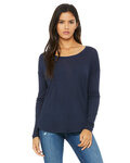 Ladies' Flowy Long-Sleeve T-Shirt with 2x1 Sleeves