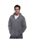 Adult  9.5oz., 80% cotton/20% polyester Full-Zip Hooded Sweatshirt