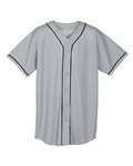 Wicking Mesh Braided Trim Baseball Jersey