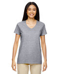 Ladies' Heavy Cotton™ V-Neck T-Shirt