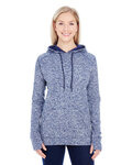 Ladies' Cosmic Contrast Fleece Hooded Sweatshirt