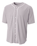 Youth Short Sleeve Full Button Baseball Jersey