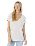 Ladies' Slinky-Jersey V-Neck T-Shirt