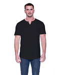 Men's CVC  Slit V-Neck T-Shirt