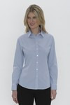 COAL HARBOUR® MINI STRIPE STRETCH WOVEN LADIES' SHIRT.