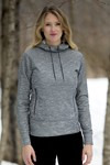 DRYFRAME® DRY TECH WATER RESISTANT FLEECE LADIES' PULLOVER HOOD