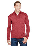 Men's Tonal Space-Dye Quarter-Zip