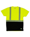 Unisex Hi-Vis Class 2 Color Blocked Pocket T-Shirt