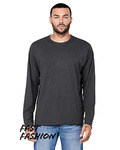 FWD Fashion Unisex Triblend Raw Neck Long-Sleeve T-Shirt