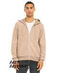 FWD Fashion Adult Sueded Fleece Full-Zip Hooded Sweatshirt